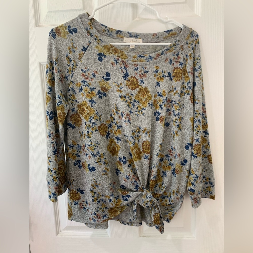 NWOT nine britton 3/4 Length Sleeve Top